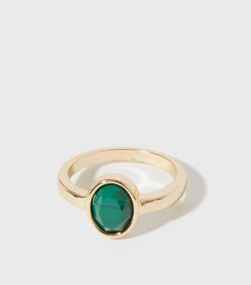 Dark Green Stone Ring