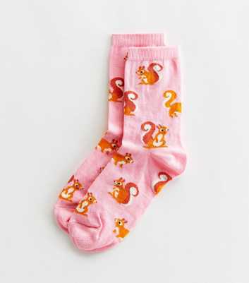 Mid Pink Squirrel Socks