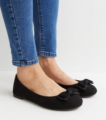 New look black ballet cheap pumps