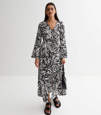 Topshop zebra print hot sale midi dress