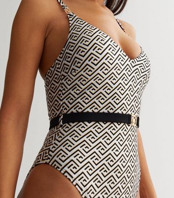 High leg hot sale belted swimsuit