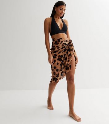 Leopard print hot sale beach wrap