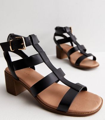 Women's Black Leather Sandals & Flip Flops | Very.co.uk