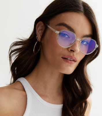 Clear Round Frame Blue Light Glasses