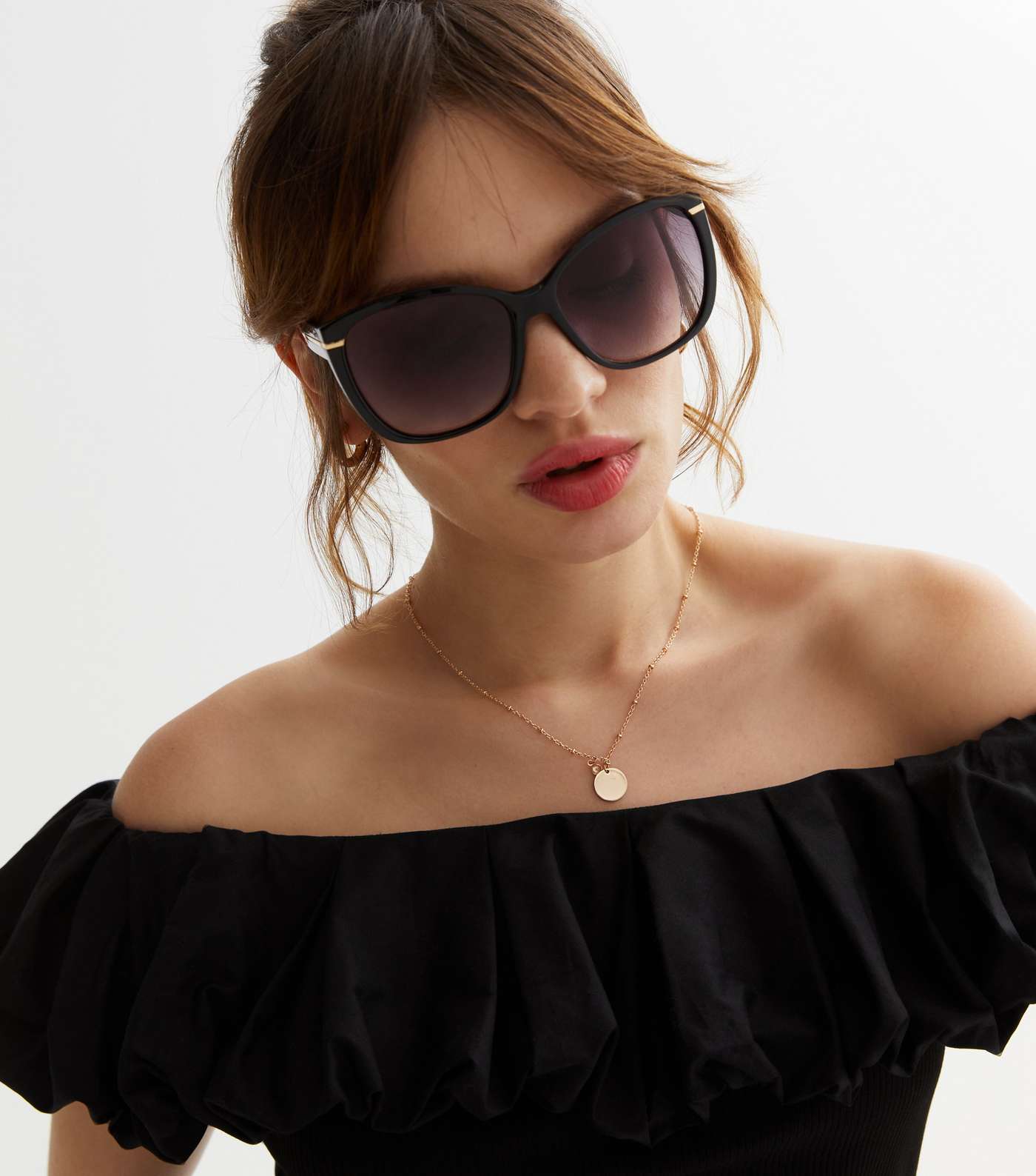 Black Large Frame Sunglasses
