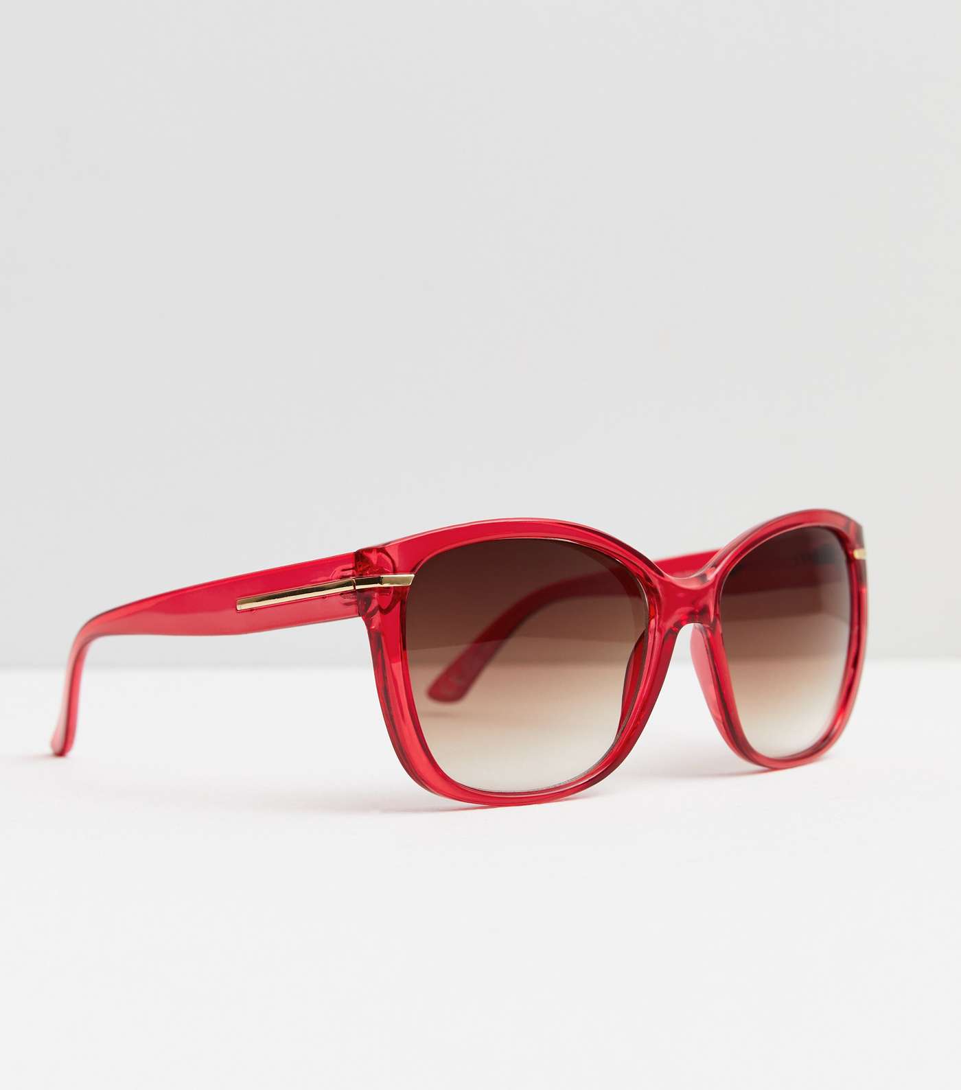 Red Large Frame Sunglasses Image 2