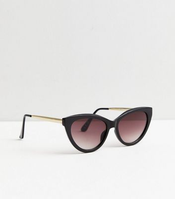 Black Cat Eye Sunglasses New Look