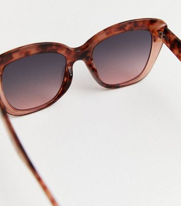 Brown Tortoiseshell Effect Cat Eye Sunglasses New Look