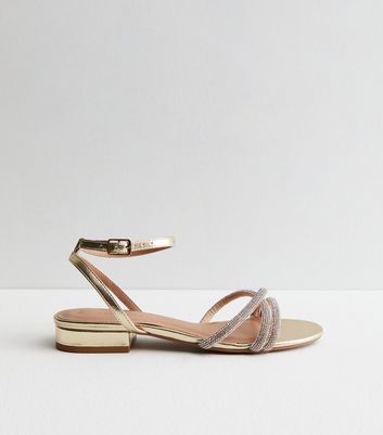 Two strap 2025 diamond sandals