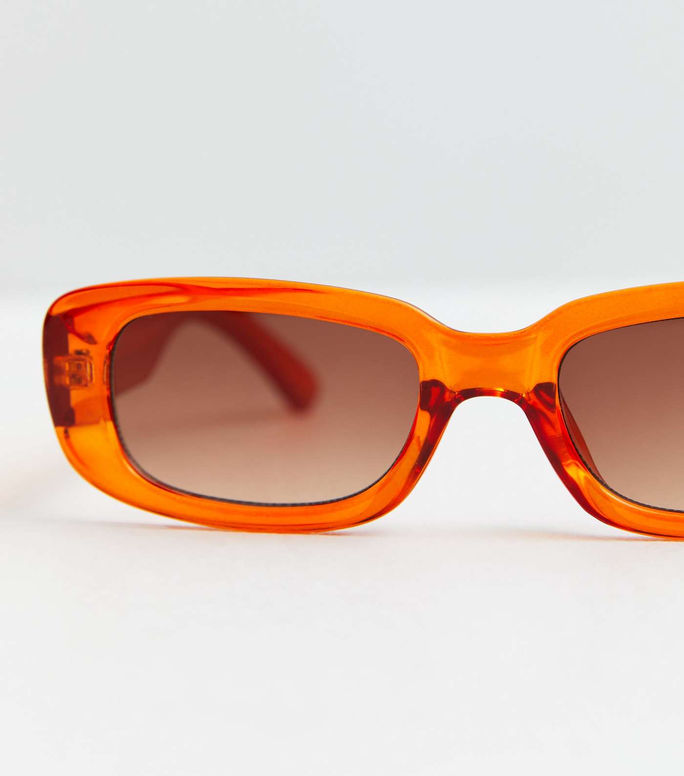 Orange Rectangle Frame Sunglasses Image 3