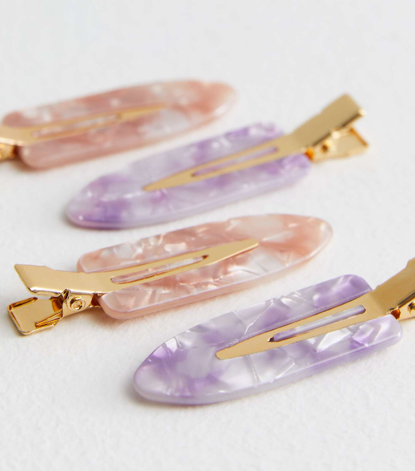 4 Pack Purple and Pink Resin Setting Clips Image 2