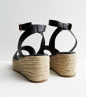 New look hot sale black espadrilles