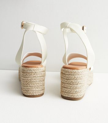 Wide fit espadrille flatform on sale sandals