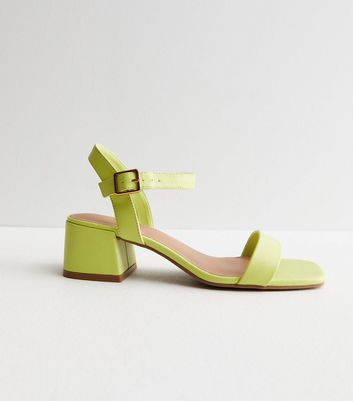 Lime green best sale sandals women's shoes