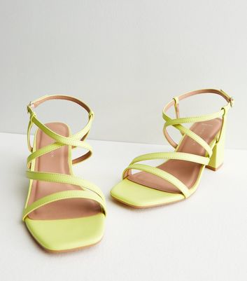 Yellow sandals store wide fit