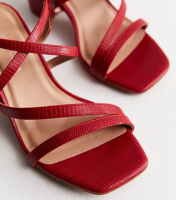 New look red sales sandals wide fit