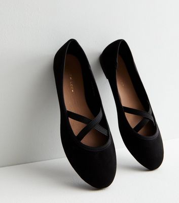 Girls black store ballet pumps