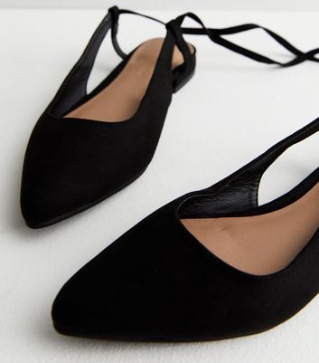 Tie best sale ballet flats