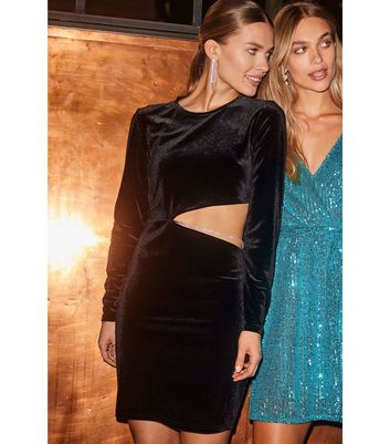 Only deals velvet dress