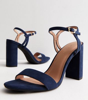 Navy 2025 heels strappy