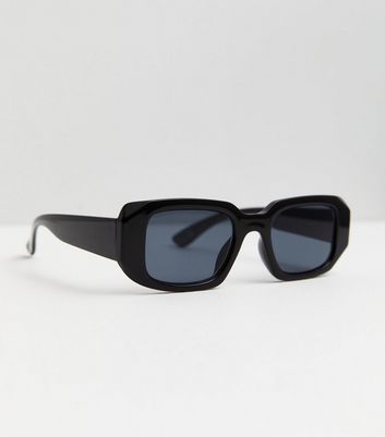 Black Rectangle Frame Sunglasses