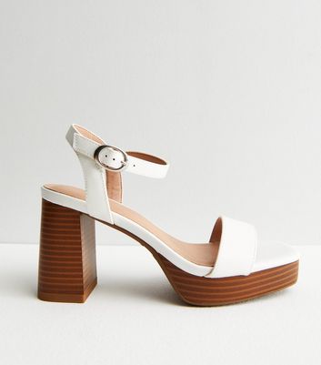 New look shoes white 2024 sandals