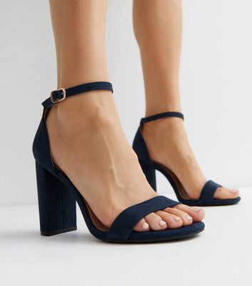 New look discount navy block heel