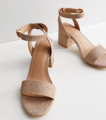 Rose gold cheap low heels