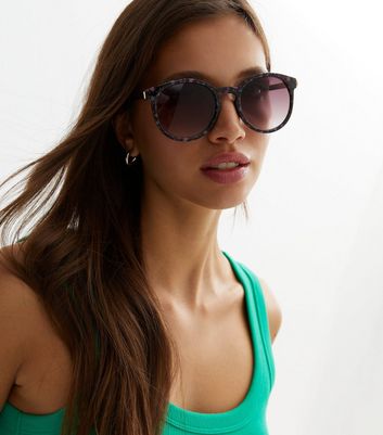 Black floral sunglasses on sale