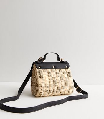 New look straw on sale bag