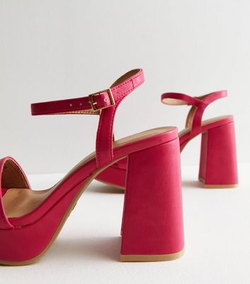 Hot pink wide fit 2024 heels