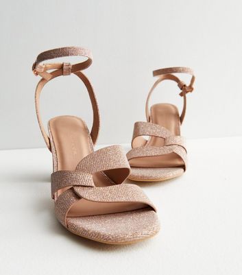 New look rose gold wedges online