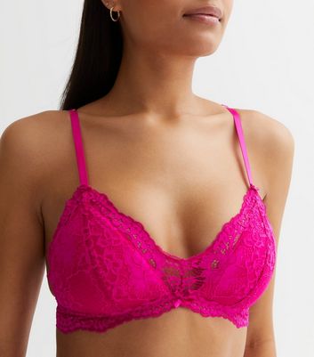 Bright cheap pink bralet