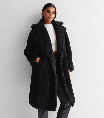 Black teddy outlet coat missguided