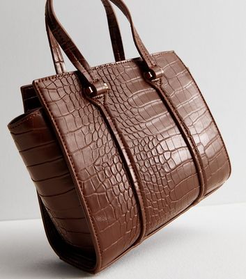 Faux crocodile clearance bag