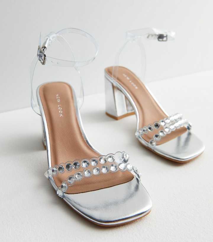 Transparent Glass heels Quality