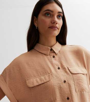 Camel Short Sleeve Pocket Front Shirt