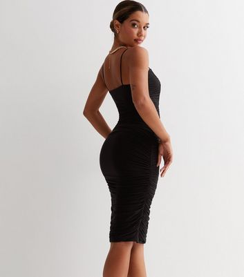 Long black slinky outlet dress