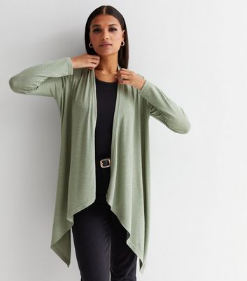 Fine knit hotsell waterfall cardigan