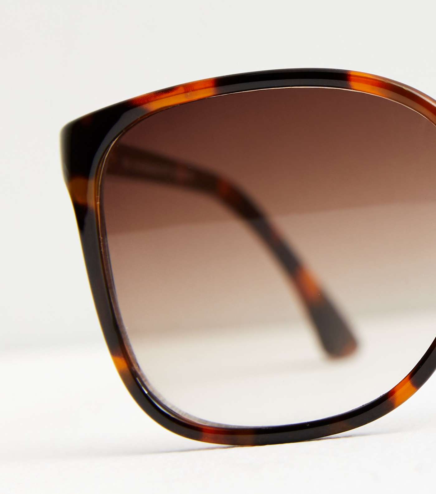 Girls Dark Brown Tortoiseshell Effect Square Sunglasses Image 3