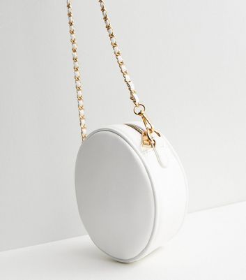 White round crossbody on sale bag