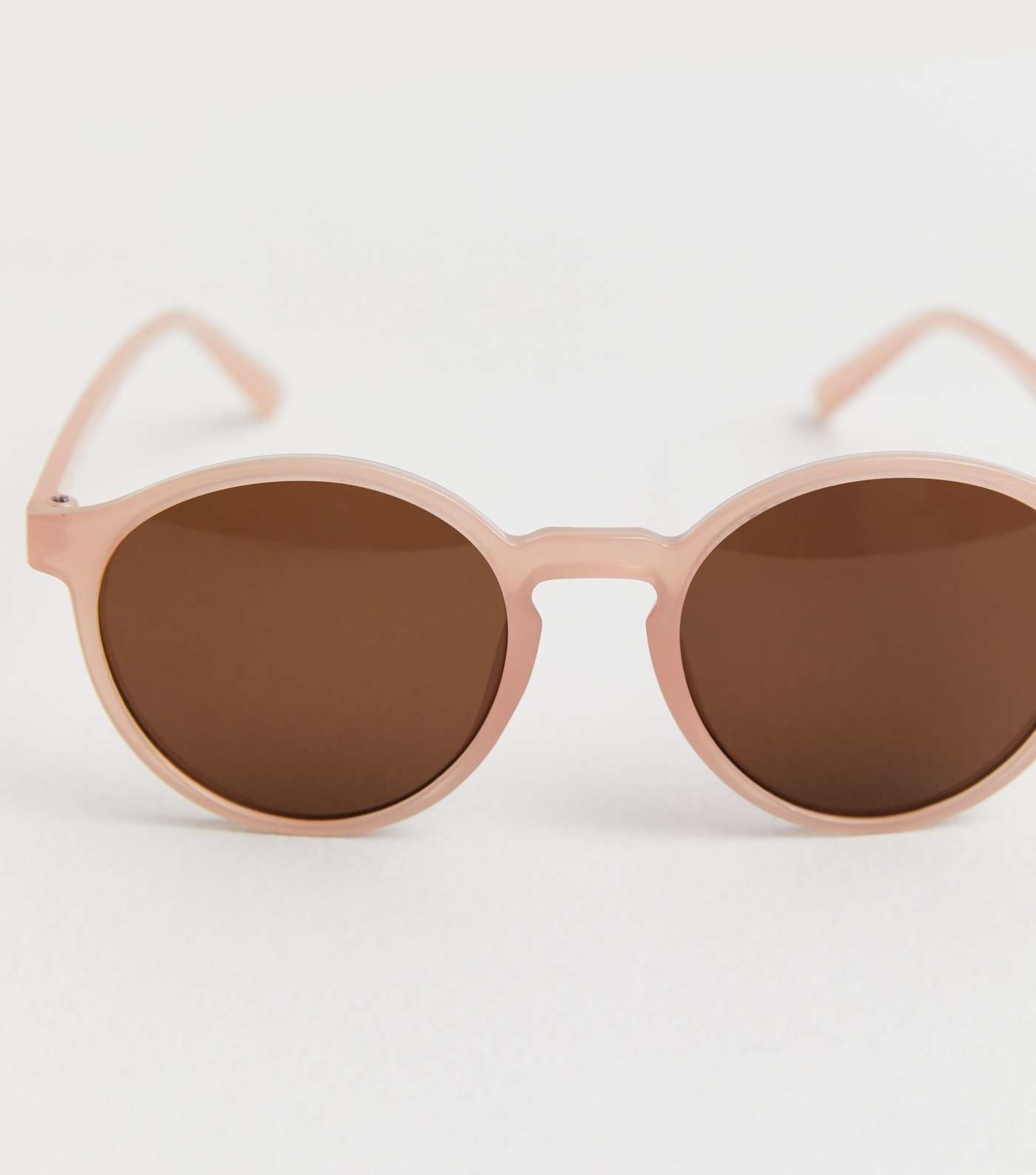 Girls Mink Round Frame Sunglasses Image 3
