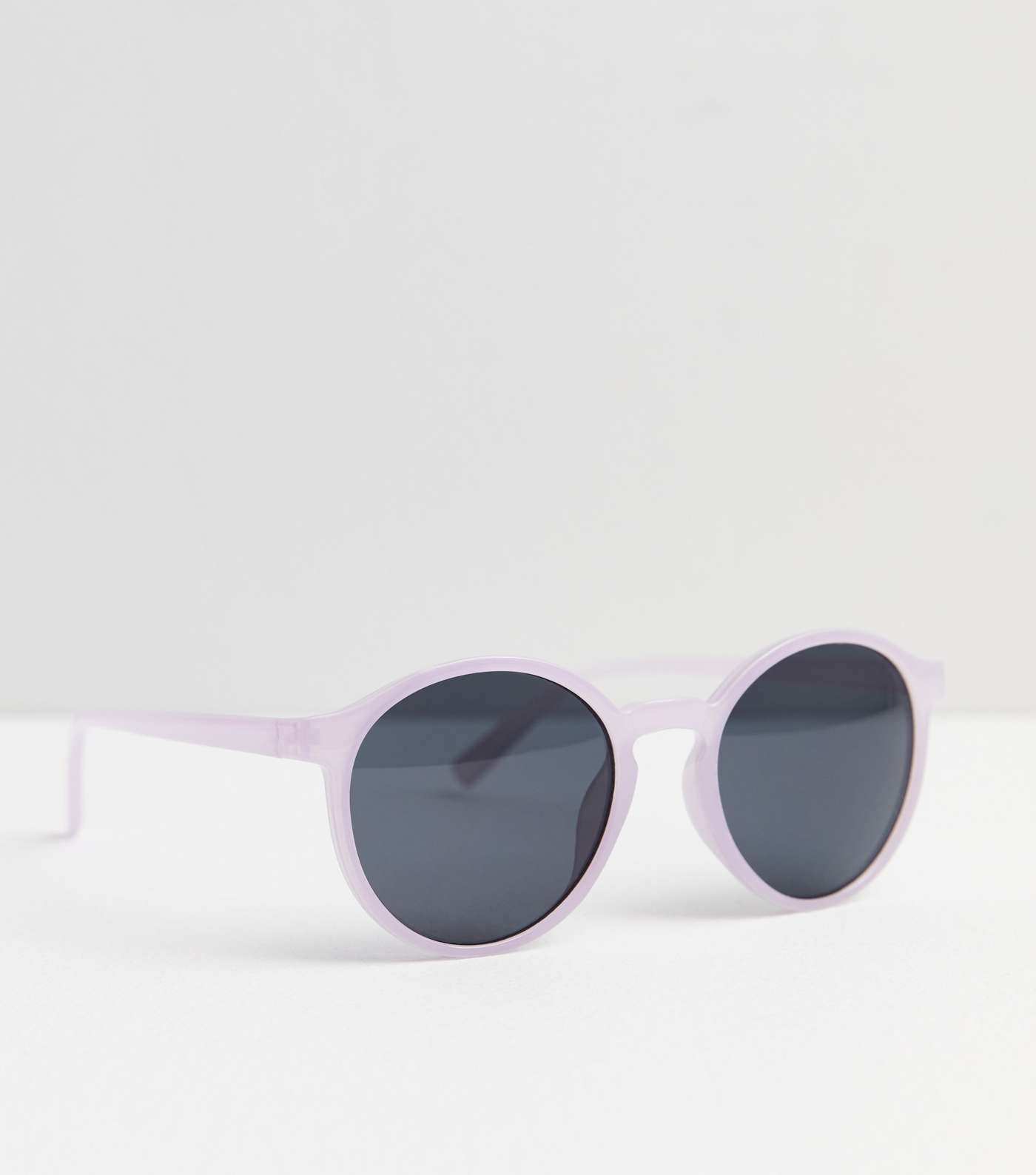 Girls Lilac Round Frame Sunglasses Image 2