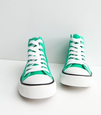 Green high hotsell top shoes