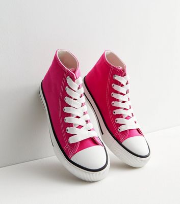 Hot pink sale high tops