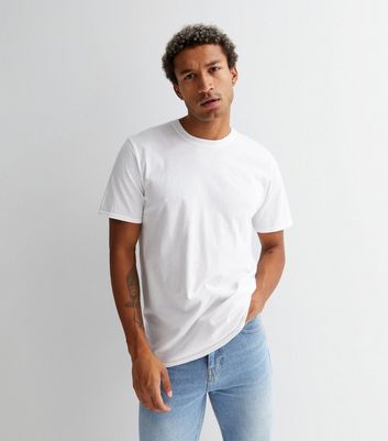 Men's White Back Logo England Football T-Shirt New Look