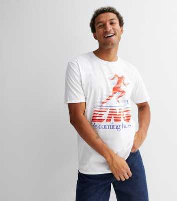 White Coming Home England Football Logo T-Shirt