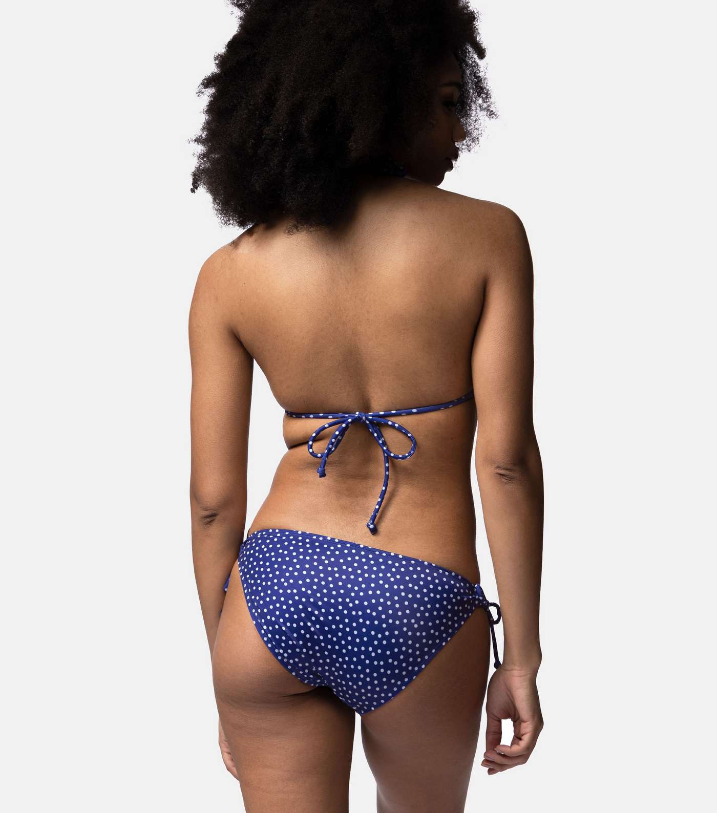 Dorina Blue Spot and White Triangle Bikini Tops Image 3