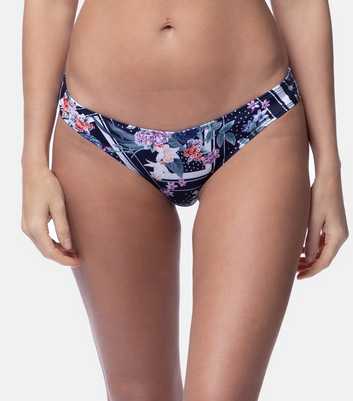 Dorina Blue Floral Bikini Bottoms