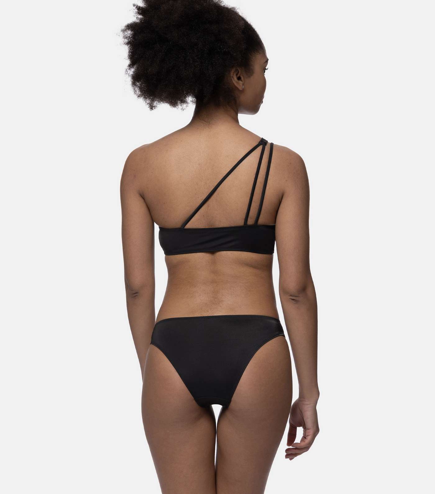 Dorina Black Asymmetric Brazilian Bikini Bottoms Image 3
